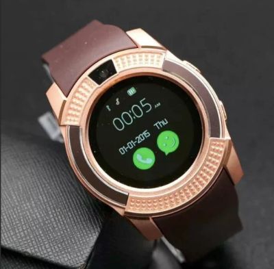 Лот: 15575573. Фото: 1. Умные часы Smart watch V8 золотистые... Смарт-часы, фитнес-браслеты, аксессуары