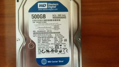 Лот: 5418697. Фото: 1. Western Digital WD5000AAKS. Жёсткие диски (HDD)