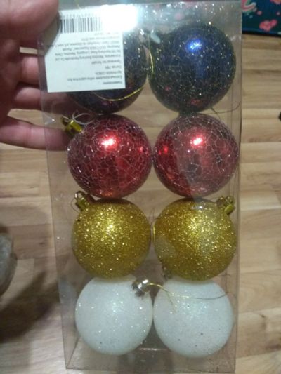 Лот: 18365388. Фото: 1. Ёлочные украшения набор шаров... Гирлянды, шарики, новогодние аксессуары