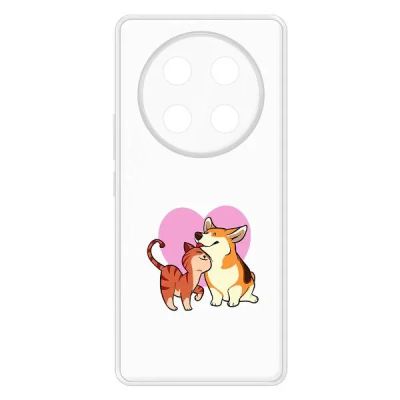 Лот: 25135555. Фото: 1. Чехол Krutoff Clear Case "Любовь... Чехлы, бамперы