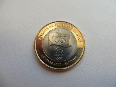 Лот: 7545374. Фото: 1. Бразилия 1 реал 2012 г. Олимпиада... Америка