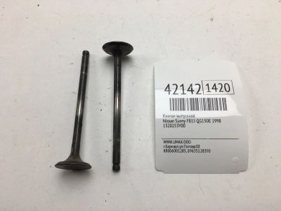 Лот: 20390450. Фото: 1. Клапан выпускной Nissan Sunny... Двигатель и элементы двигателя