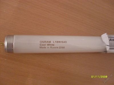 Лот: 5954200. Фото: 1. Лампа люминесцентная "osram" 18w... Другое освещение