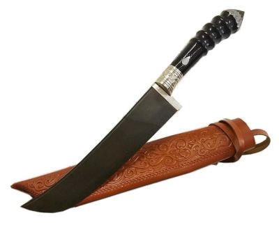 Лот: 12013843. Фото: 1. Узбекский нож Пчак Эбонит, витая... Столовые приборы, ножи