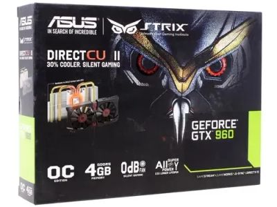 Лот: 21994841. Фото: 1. Asus GeForce GTX 960 STRIX 4gb. Видеокарты