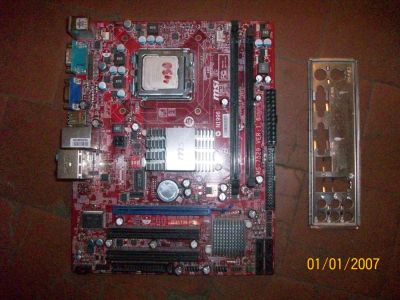 Лот: 5536516. Фото: 1. Материнская плата MSI G31TM-P35... Материнские платы