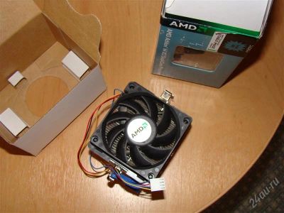 Лот: 1127209. Фото: 1. Куллер и коробка от AMD athlon... Системы охлаждения