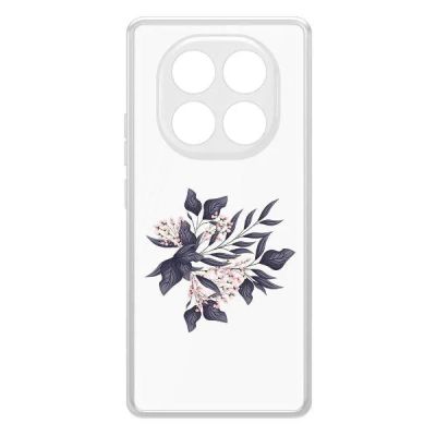 Лот: 25086352. Фото: 1. Чехол Krutoff Clear Case "Розовые... Чехлы, бамперы