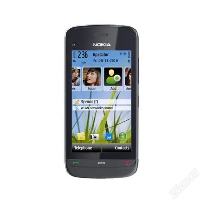Лот: 1306390. Фото: 1. Nokia c5-06 black. Смартфоны