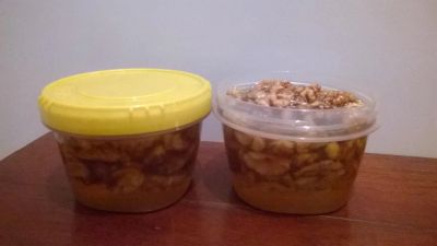 Лот: 8440663. Фото: 1. Мед с грецким орехом 300 мл. Мёд, продукты пчеловодства