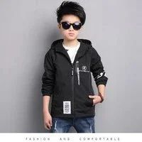 Лот: 10006724. Фото: 1. Ветровка куртка для мальчика черная... Верхняя одежда