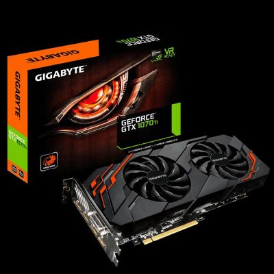 Лот: 10992218. Фото: 1. Geforce GTX 1070 Ti Windforce... Видеокарты