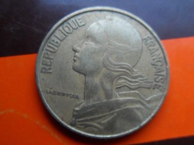 Лот: 17233886. Фото: 1. Франция 20 сантим 1965. Европа