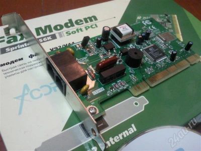 Лот: 679040. Фото: 1. Модем Acorp FaxModem Sprinter... Проводные модемы