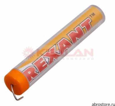 Лот: 8177869. Фото: 1. Rexant припой с канифолью, 10... Материалы, химия