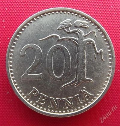 Лот: 2580081. Фото: 1. (№2330-2/LZ) 20 пенни 1964 (Финляндия... Европа