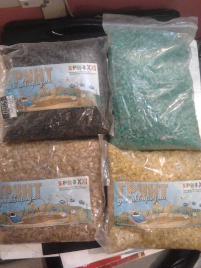 Лот: 4743724. Фото: 1. Грунт для аквариума. 4 шт. Грунты, украшения, наполнения