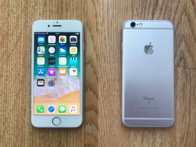 Лот: 10953907. Фото: 1. Apple iPhone 6S, 16Gb, Silver. Смартфоны