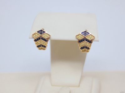 Лот: 13751003. Фото: 1. ЗОЛОТЫЕ СЕРЬГИ 4,90 ГРАММ. Серьги, каффы