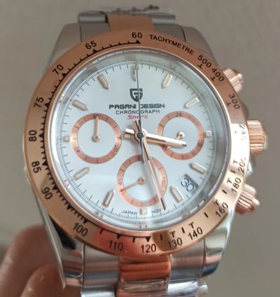 Лот: 18108458. Фото: 1. Часы Pagani Design 1644 GoldWhite... Оригинальные наручные часы
