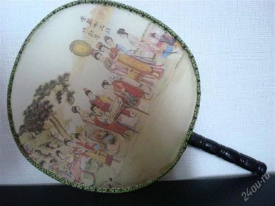 Лот: 840563. Фото: 1. Веер из Китая (ручная роспись). Сувенирные мелочи