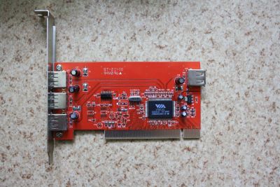 Лот: 14002386. Фото: 1. USB контроллер VIA VT6212L PCI... Платы расширения, контроллеры, доп. порты