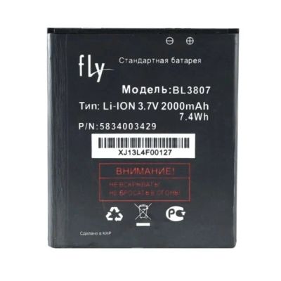 Лот: 15545840. Фото: 1. Аккумулятор Fly IQ454 (BL3807). Аккумуляторы
