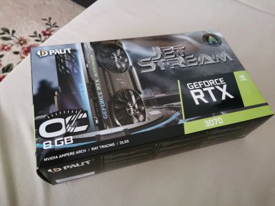 Лот: 17212195. Фото: 1. Rtx 3070 jetstream OC. Видеокарты