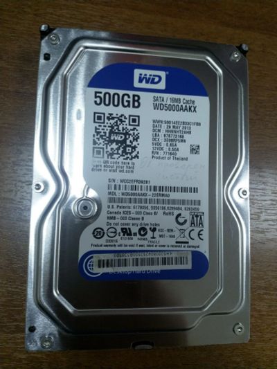 Лот: 17410598. Фото: 1. HDD Western Digital wd5000aakx. Жёсткие диски (HDD)