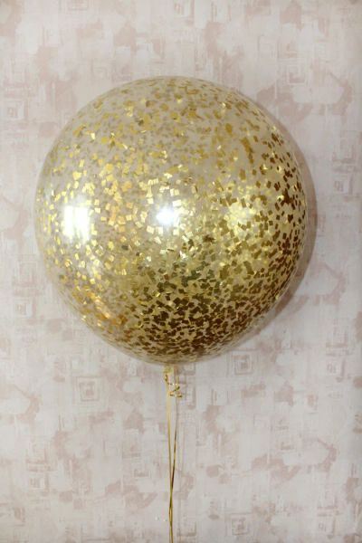 Лот: 11071187. Фото: 1. Метровый гелиевый шар с конфетти... Воздушные шары