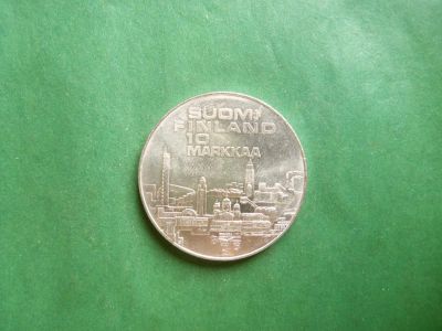 Лот: 25078444. Фото: 1. Финляндия 10 марок 1971 г. X Чемпионат... Европа