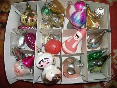Лот: 2583636. Фото: 1. Винтажные елочные игрушки (25... Предметы интерьера и быта