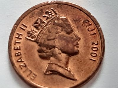 Лот: 18675732. Фото: 1. Монета Фиджи 1 цент, 2001. Австралия и Океания