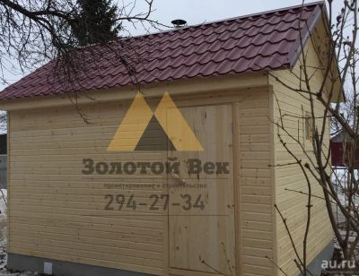 Лот: 15150384. Фото: 1. Каркасная баня 2.5х3.5 два отделения... Срубы, бани, дома