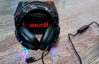 Лот: 24789430. Фото: 1. Игровые наушники Redragon cadmus... Другое (периферия)