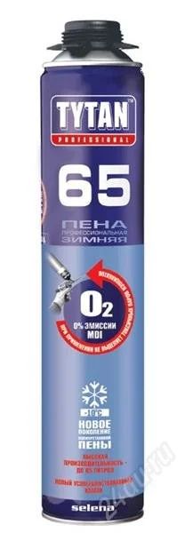 Лот: 2209679. Фото: 1. Пена TYTAN O2 65 ПРОФ Зима до... Клеи, герметики, пена монтажная, клейкие ленты