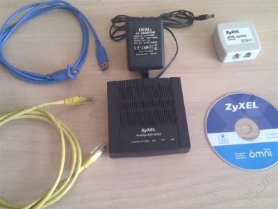 Лот: 2132557. Фото: 1. Модем Zyxel P-660RU EE ADSL2... Проводные модемы