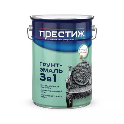 Лот: 24085296. Фото: 1. Грунт-эмаль Престиж, по ржавчине... Краски, лаки, растворитель