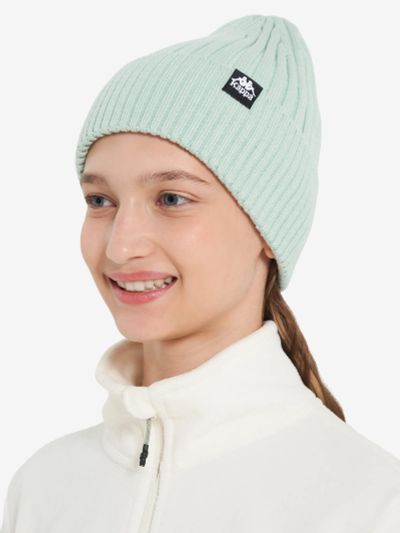 Лот: 25631915. Фото: 1. Шапка для девочек Kappa, Голубой. Другое (спортивная одежда)