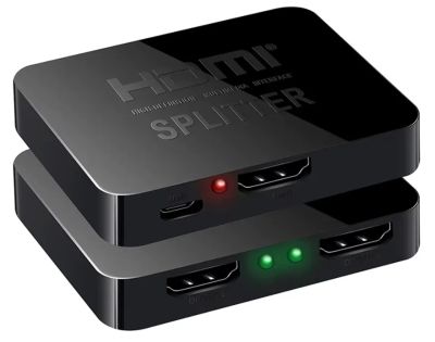 Лот: 25025311. Фото: 1. 4k HDMI Splitter/сплиттер/разветвитель... Шнуры, кабели, разъёмы