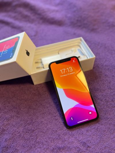 Лот: 17525034. Фото: 1. iPhone X 64 GB Black. Новый. Полный... Смартфоны
