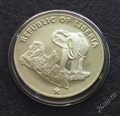 Лот: 1948446. Фото: 1. либерия 5 долларов 1973 г.,34... Африка