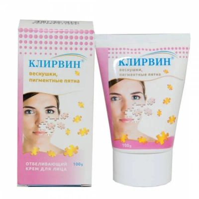 Лот: 23712549. Фото: 1. Клирвин крем для лица отбеливающ... Лекарства