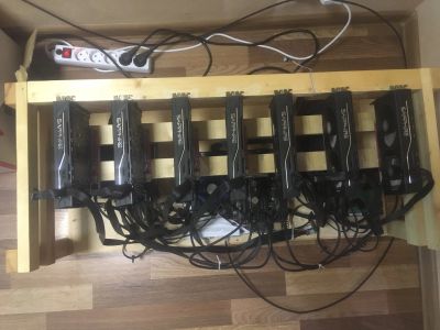 Лот: 13613200. Фото: 1. Майнинг ферма 7шт Sapphire RX470... Майнинг фермы, товары для майнинга