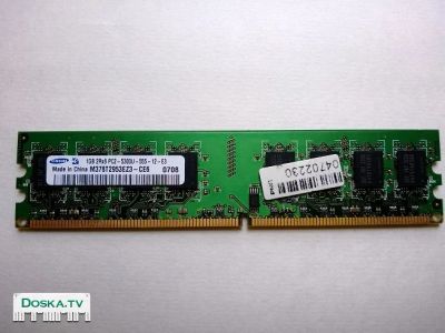 Лот: 8264698. Фото: 1. DDR2 1Gb Samsung PC2-5300U-555-12... Оперативная память