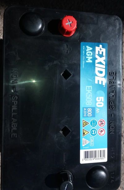 Лот: 19006728. Фото: 1. Аккумулятор Exide AGM EK508 (спиралевидные... Аккумуляторы