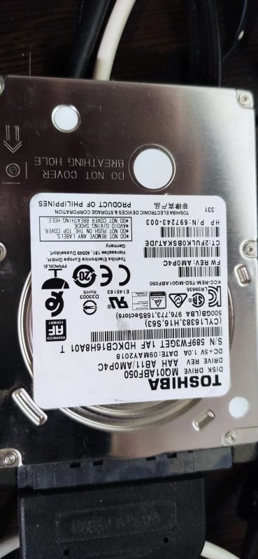 Лот: 21035047. Фото: 1. Жесткий диск 2.5" Toshiba для... Жёсткие диски (HDD)