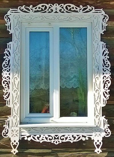 Лот: 24578383. Фото: 1. Резные деревянные наличники на... Другое (отделочные материалы)