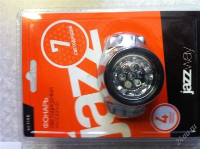 Лот: 1679802. Фото: 1. фонарь Jazzway налобный 7 led. Фонарики