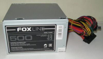 Лот: 10664979. Фото: 1. новый Блок питания foxline fl500s... Корпуса, блоки питания